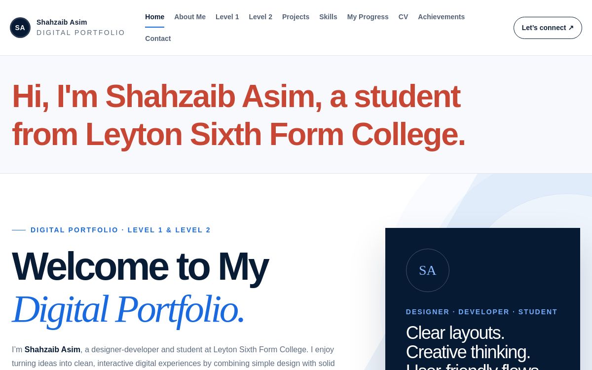 Earlier homepage design, before the October 2026 Level 3 update.